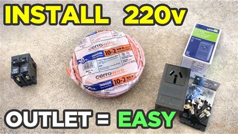 exterior electrical outlet box 220v|installing 220v outlet in garage.